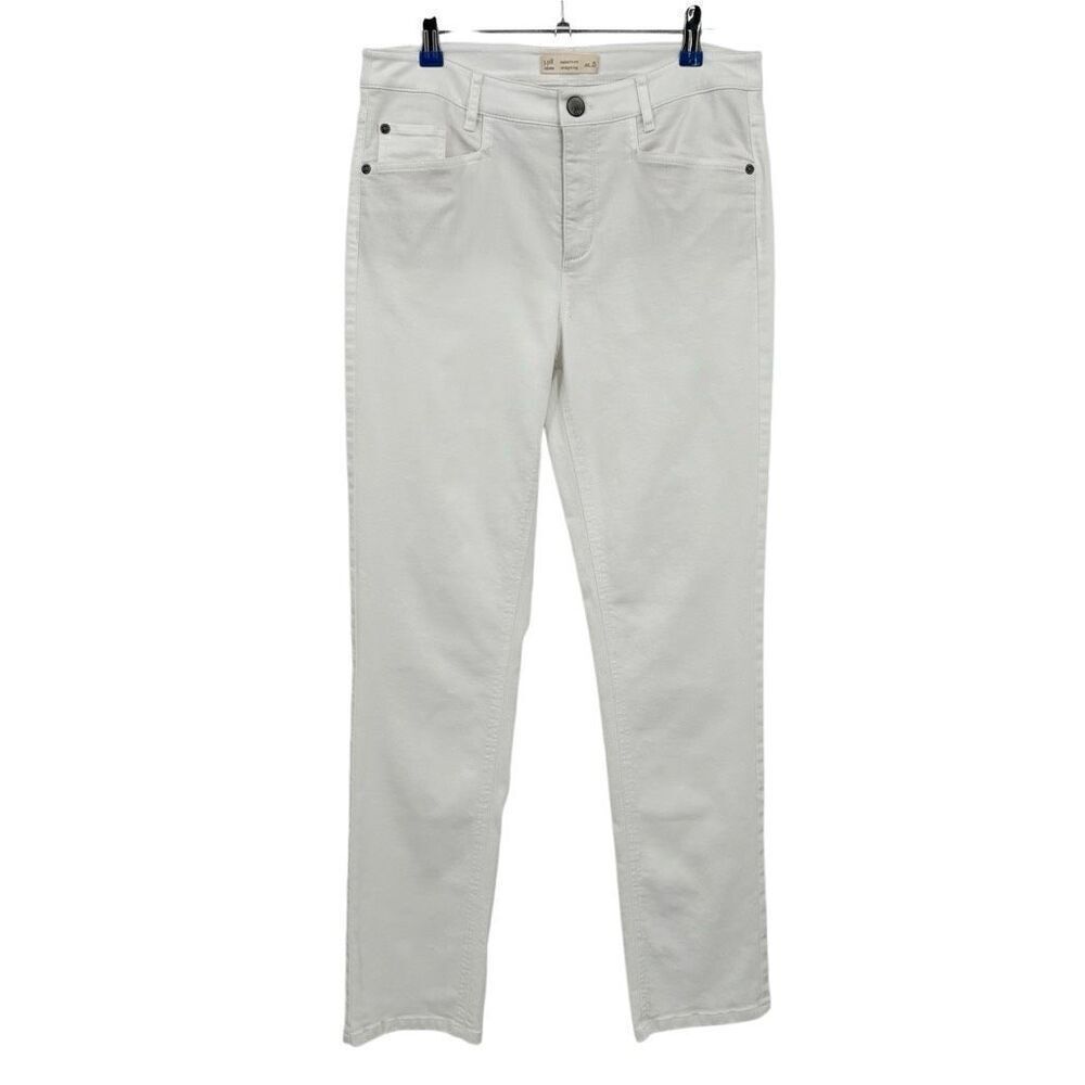 J Jill Smooth Fit Straight Leg Jean White Size 8